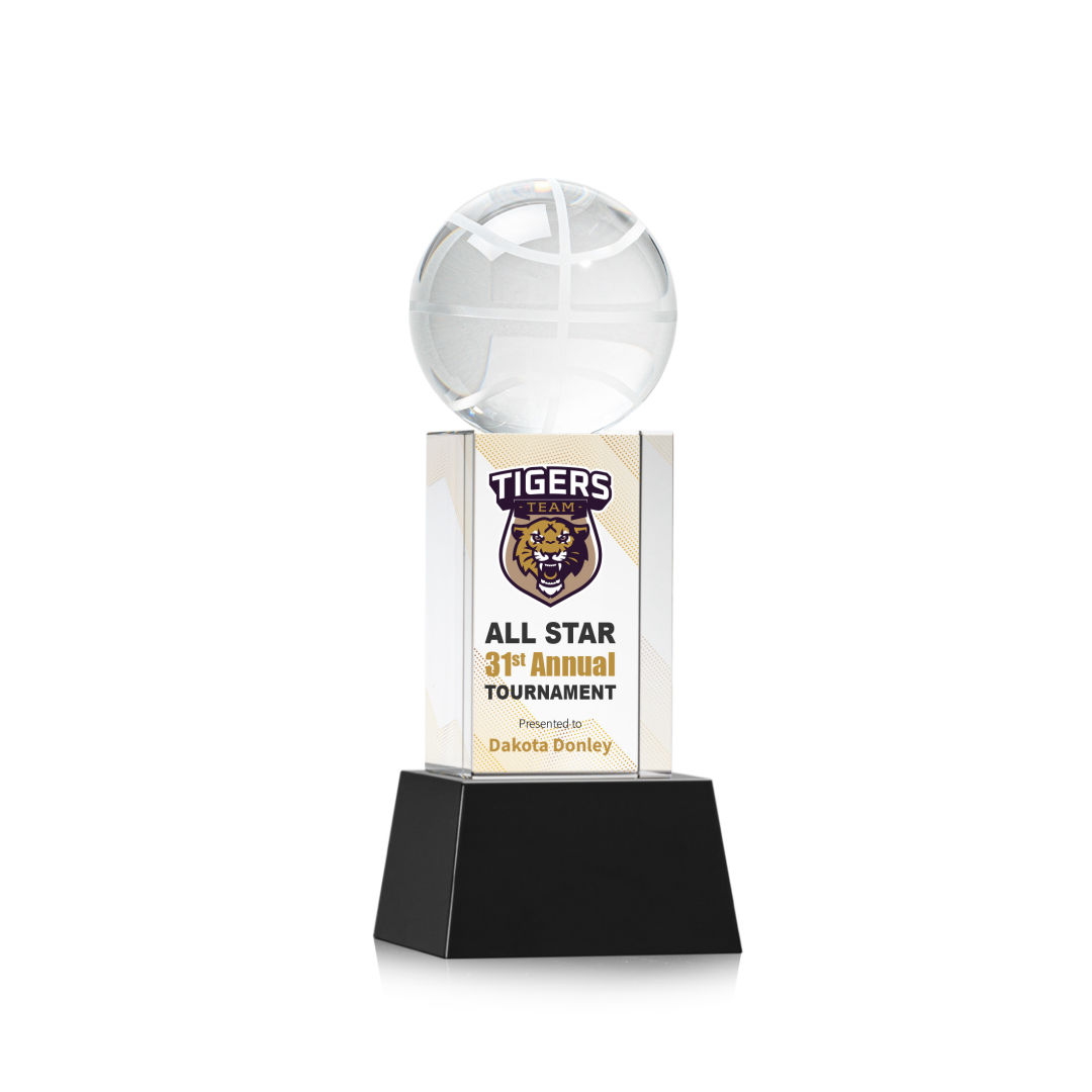 Basketball VividPrint™ Award on Belcroft - Black 7