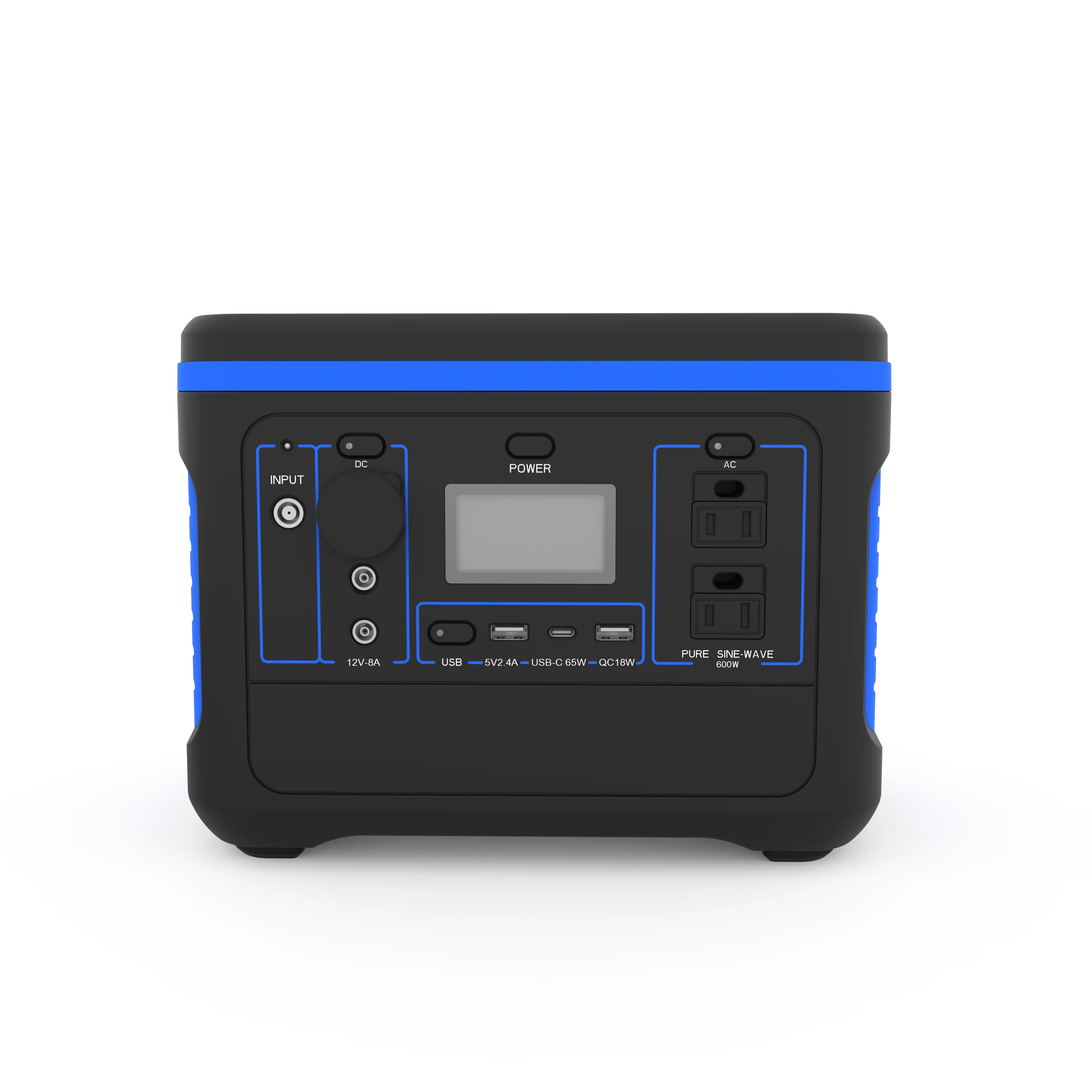 600W Rechargeable Backup Battery Power Station 1