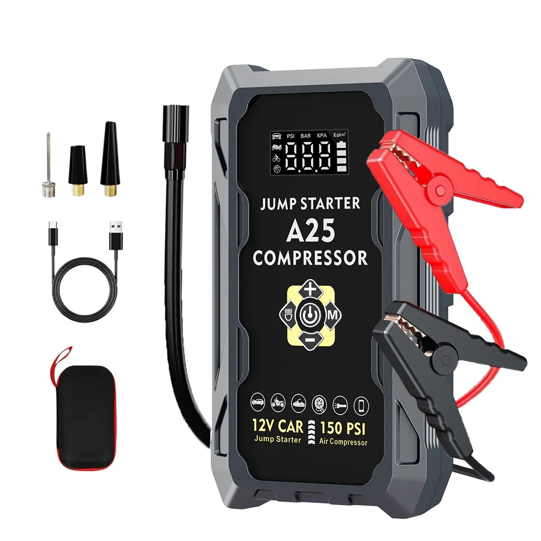 Car Battery Booster with Air Compressor 2