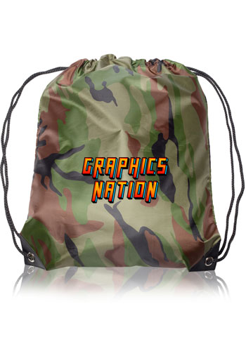 Black Trim Drawstring Bags 42