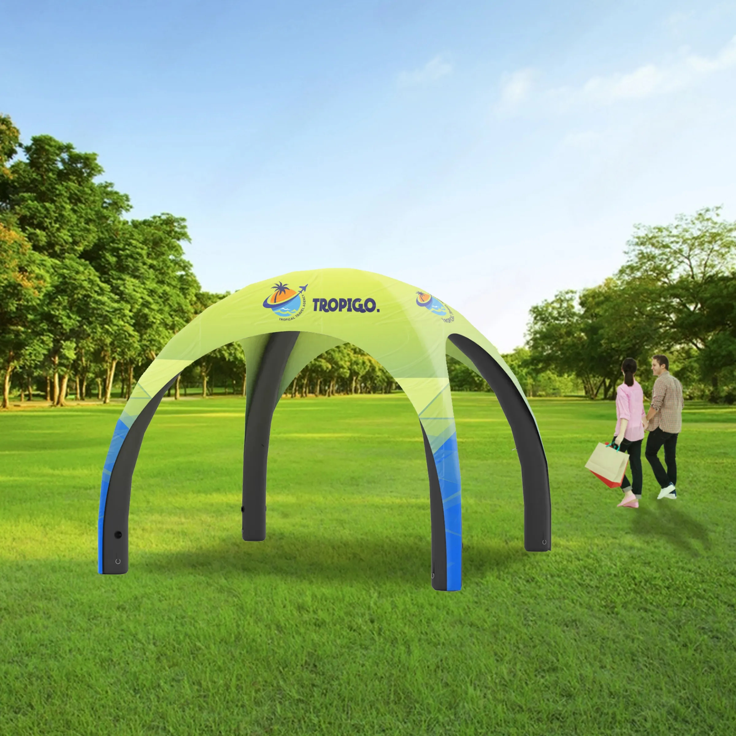 10' Custom Inflatable Spider Tent with 4 legs with Canopy 1