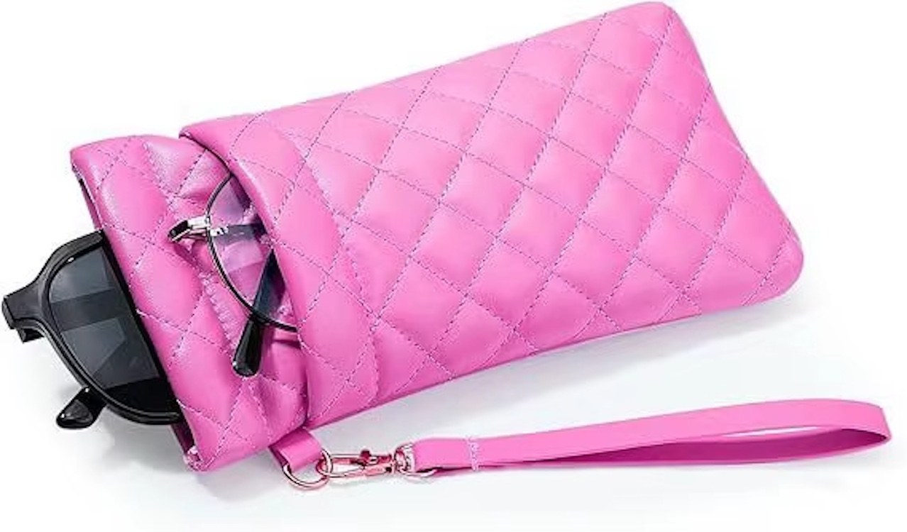 PU Sunglass Pouch with Double Storage Space & lanyard 5