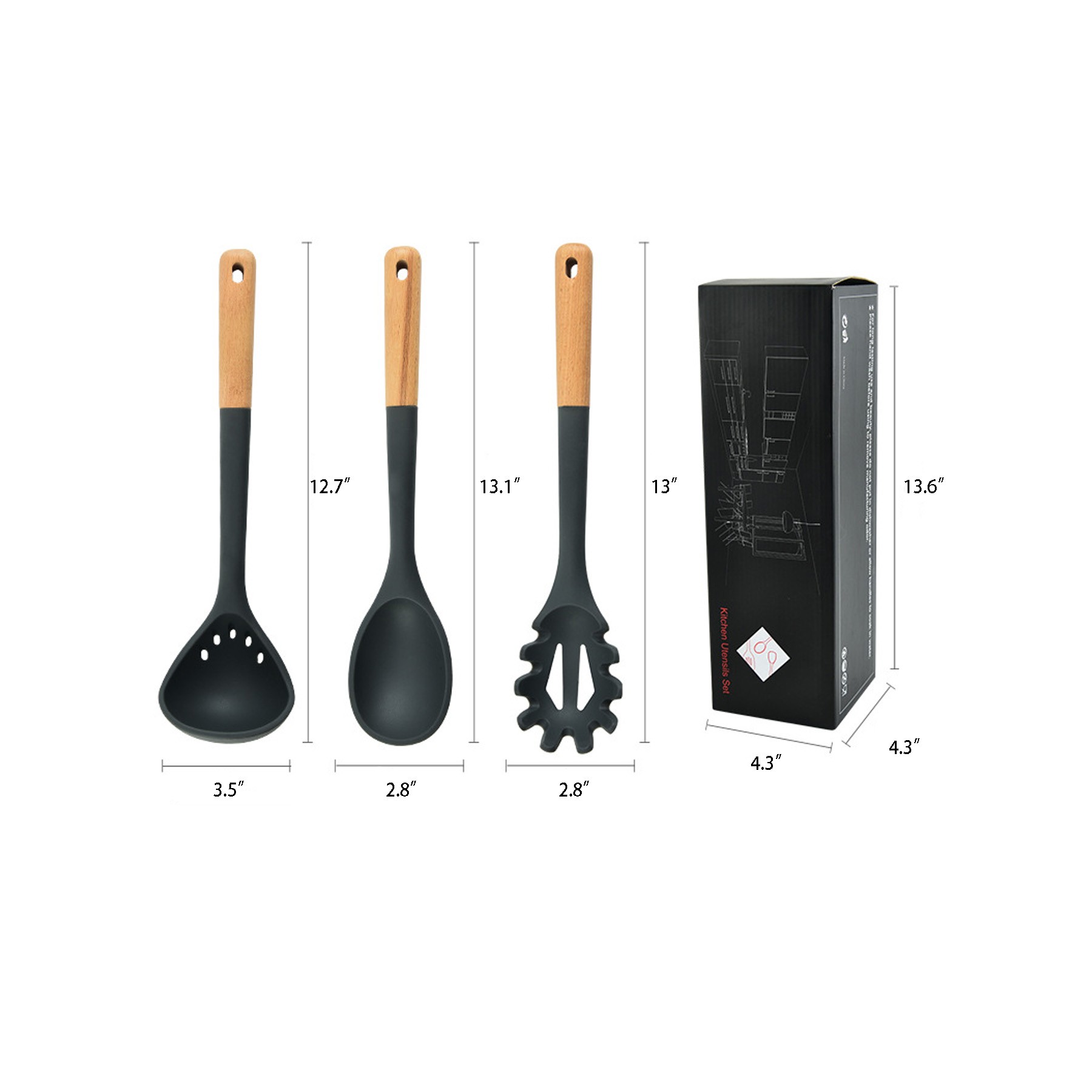 Silicone Cooking Utensil Set 4