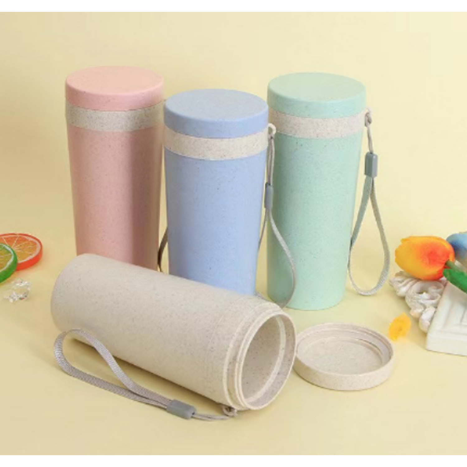 12oz Wheat Fiber Water Bottle 3