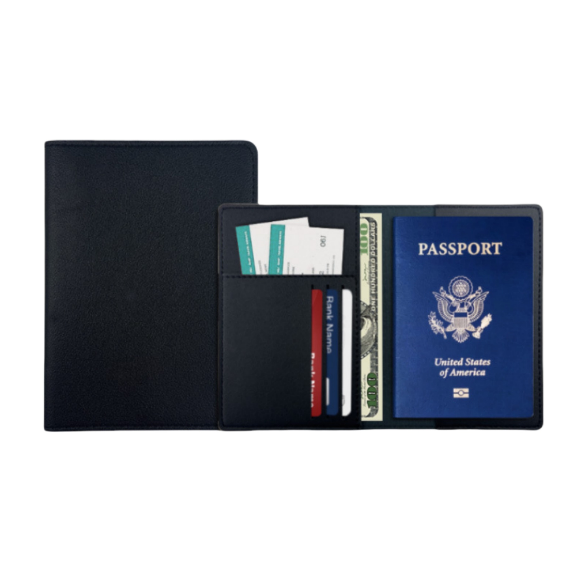 PU Leather Passport Holder with Card Slots 9