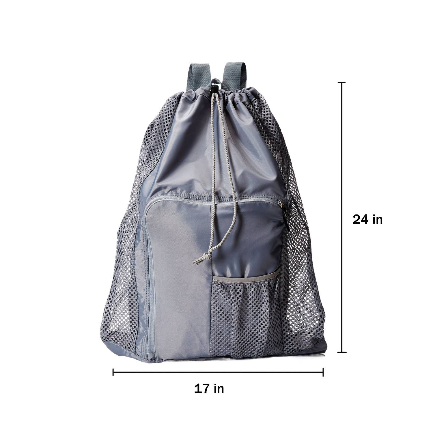 Breathable Mesh Polyester Drawstring Backpack for Sports 2