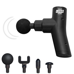 Muscle Massager Tool With 4 Vibration Speeds And Interchangeable Heads 12
