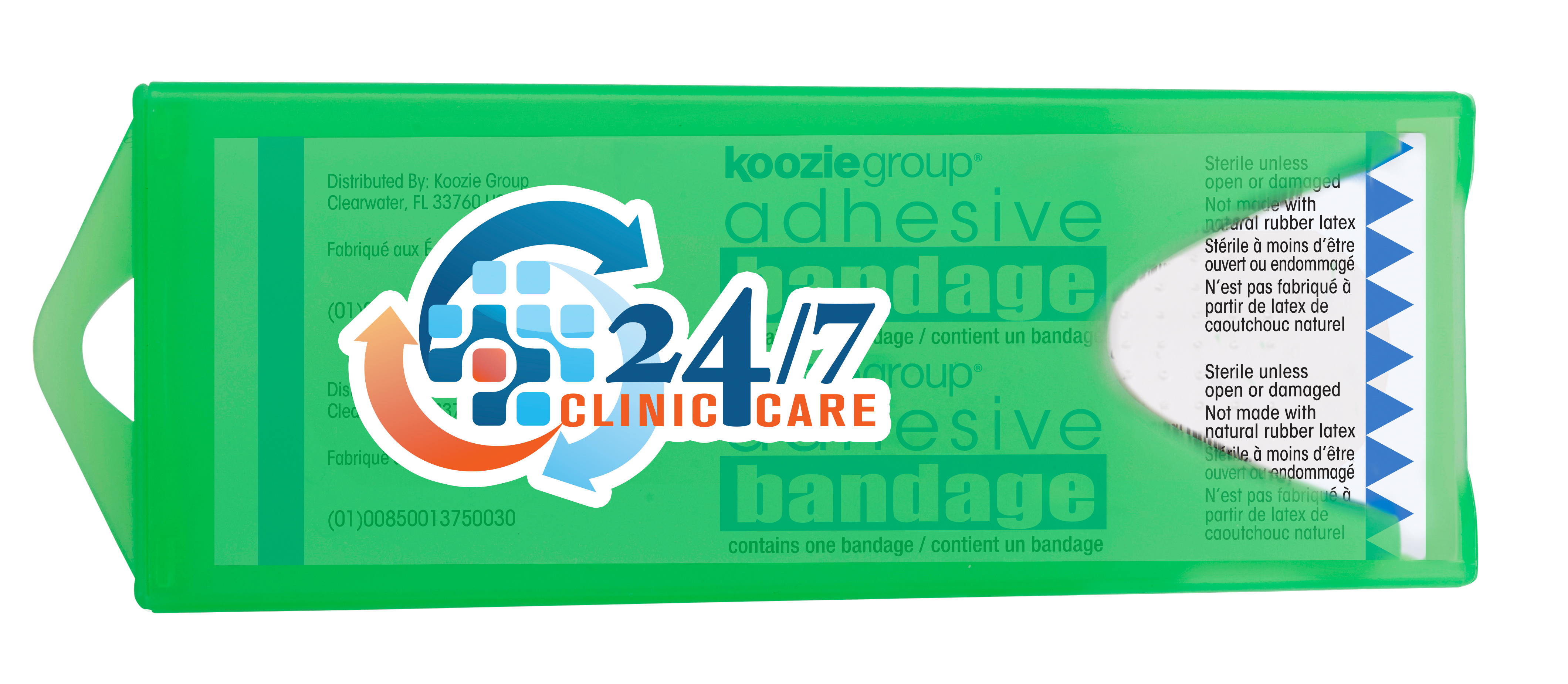 Good Value™ Original Colored Bandage Dispenser with Clear Bandages 17