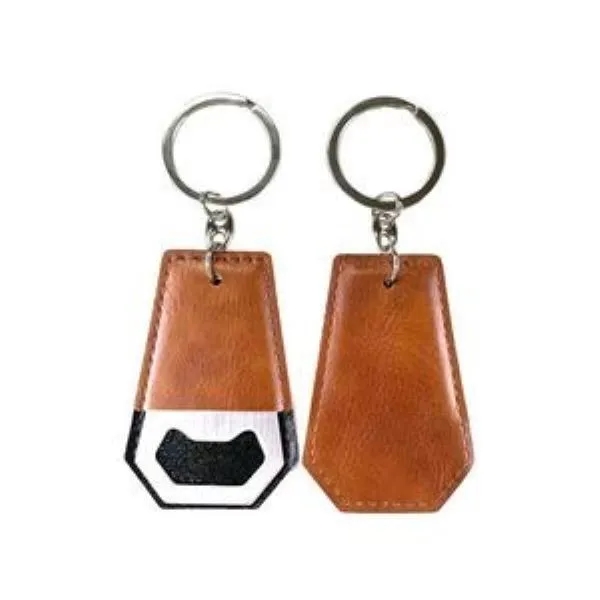 PU Bottle Opener with Key Chain 2