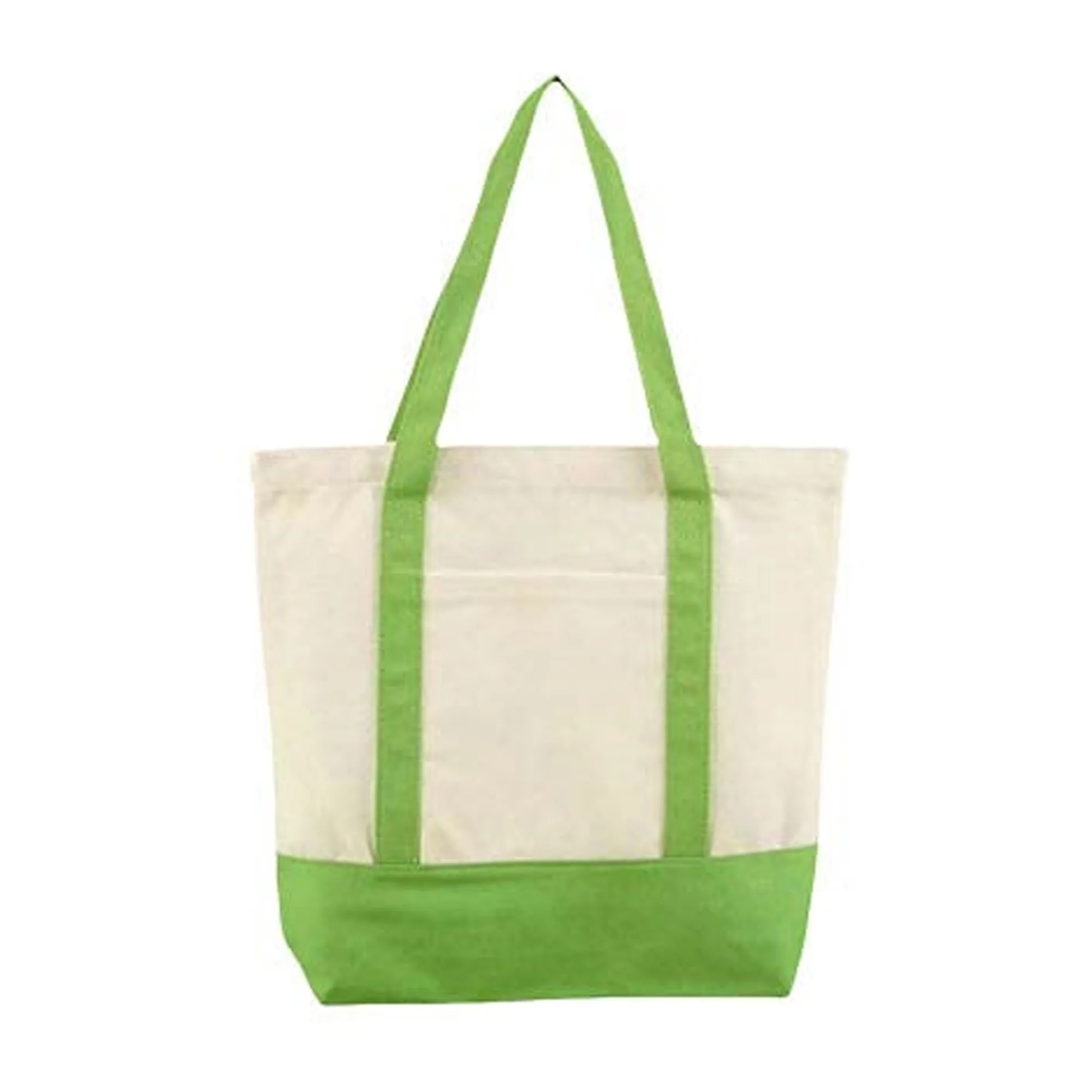 Canvas Tote with External Pocket, custom tote bag with logo imprint 6