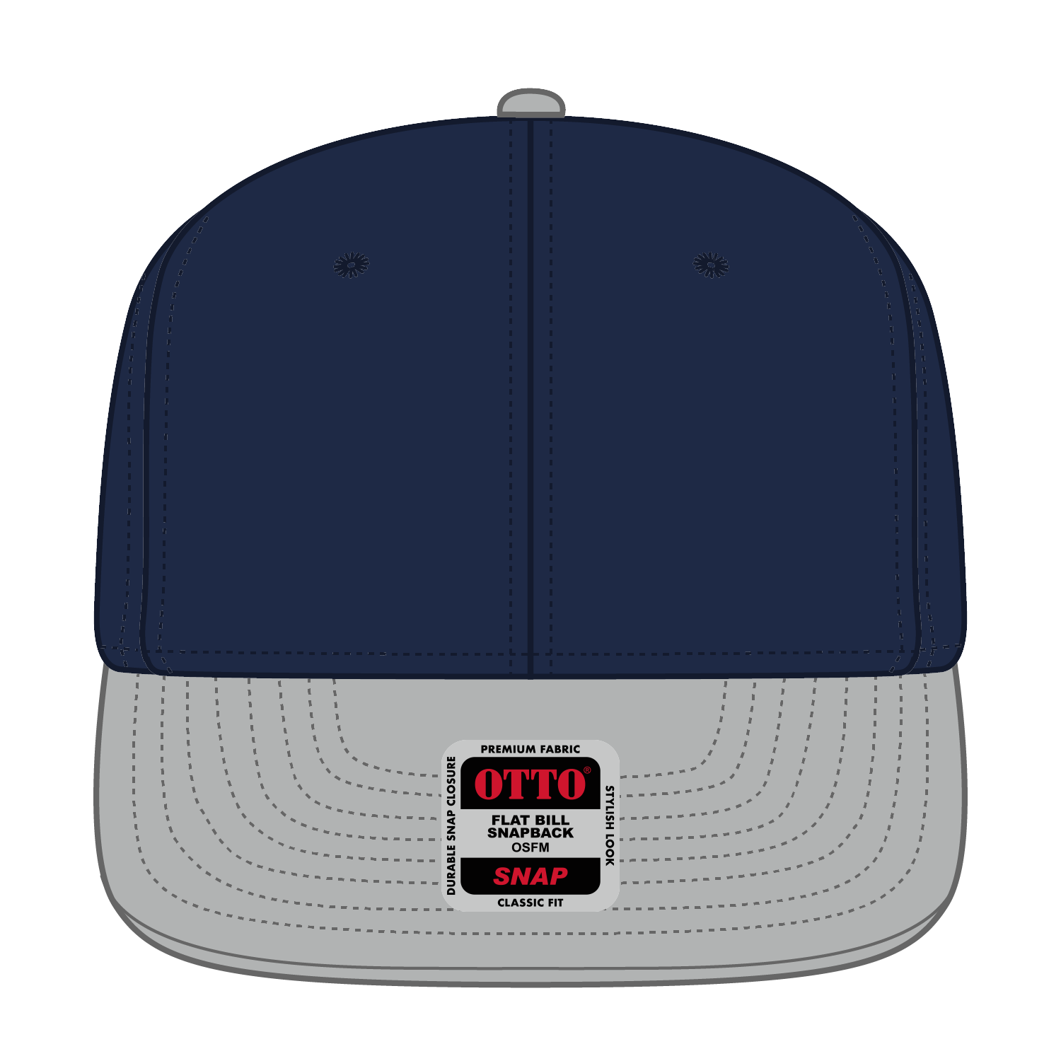 OTTO CAP® OTTO SNAP 6 Panel Pro Style Snapback Hat 127