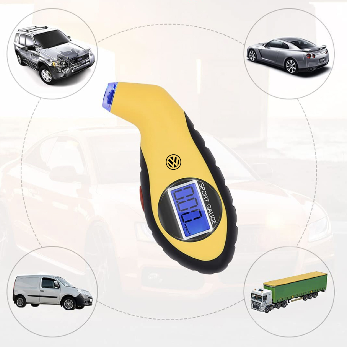 Digital Tire Pressure Gauge High-Precision with Backlight Display 11