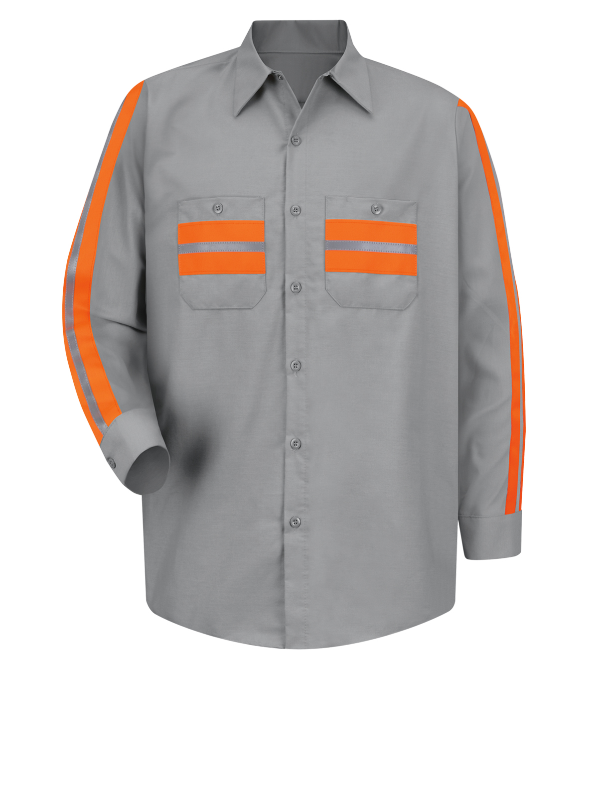 Red Kap Shirts -  Men's Long Sleeve Industrial Work Shirt 44