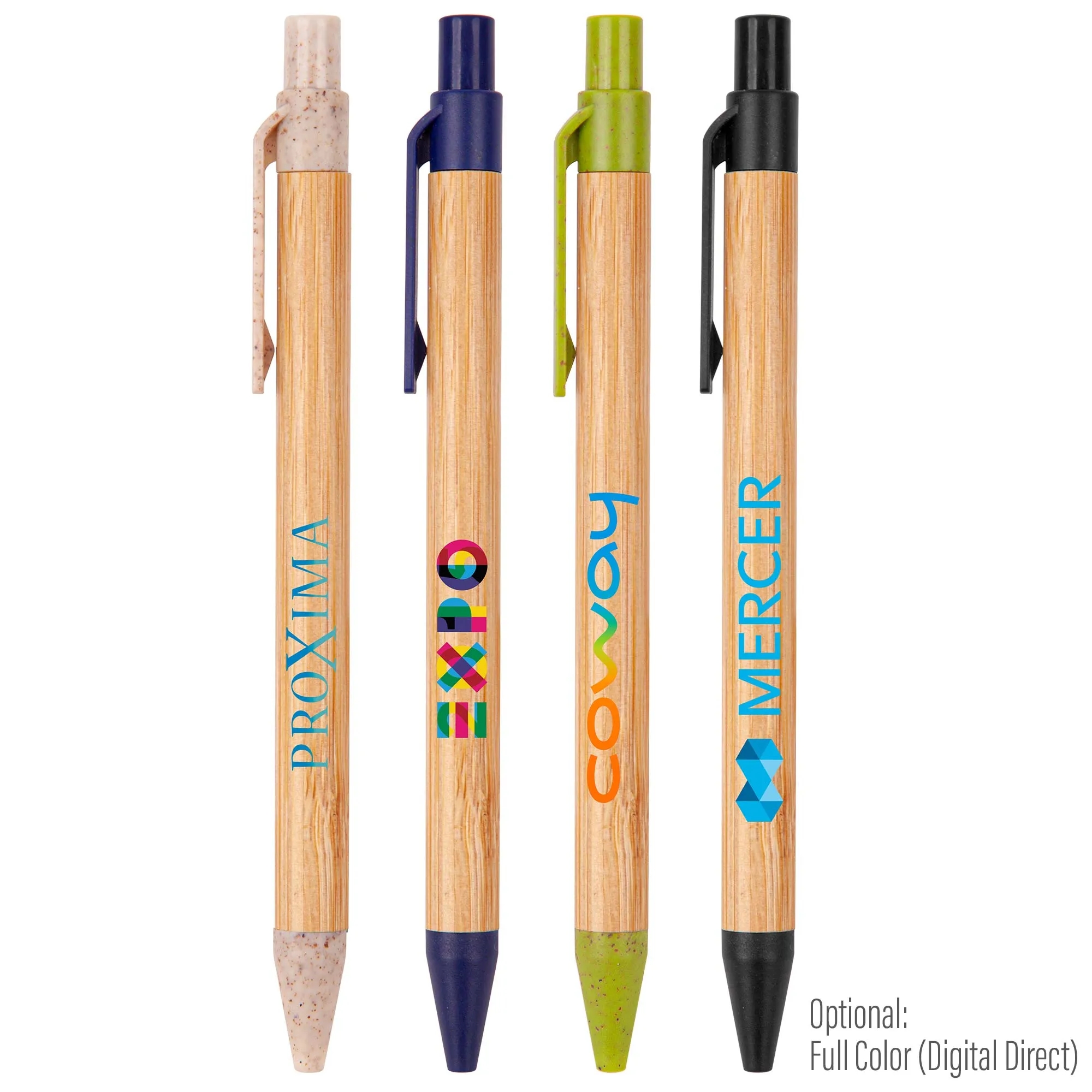 The Albury Bamboo Wheat Straw Click-Action Ballpoint Pen 4
