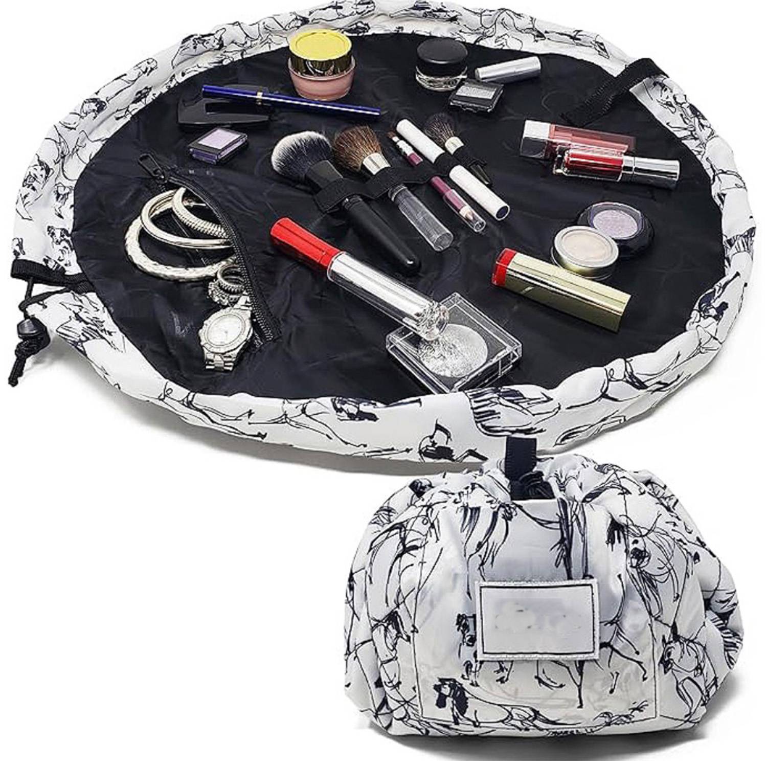 Drawstring Cosmetic & Makeup Bag Organizer 2