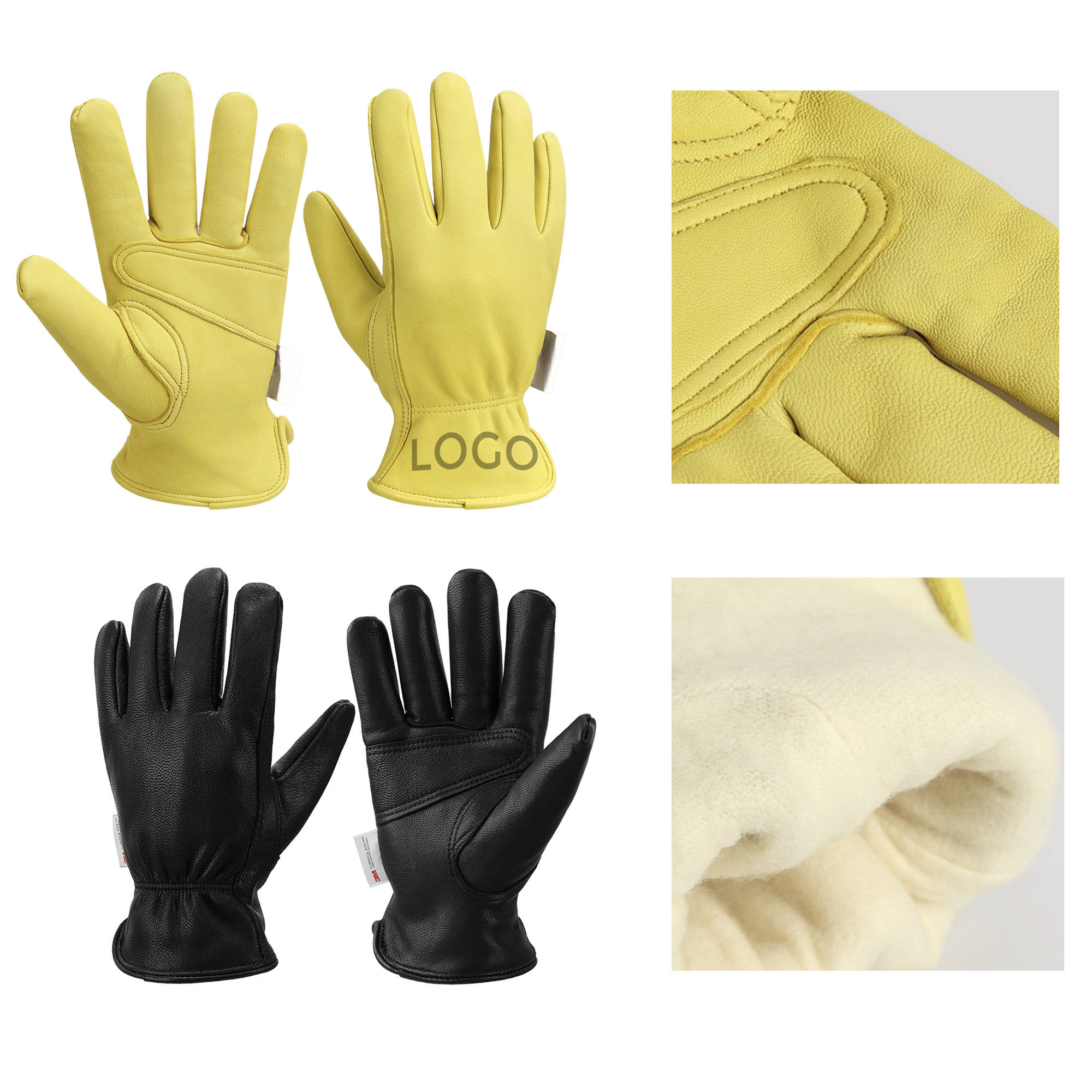 MOQ 10 PCS Versatile Woolen Warm Gloves 2