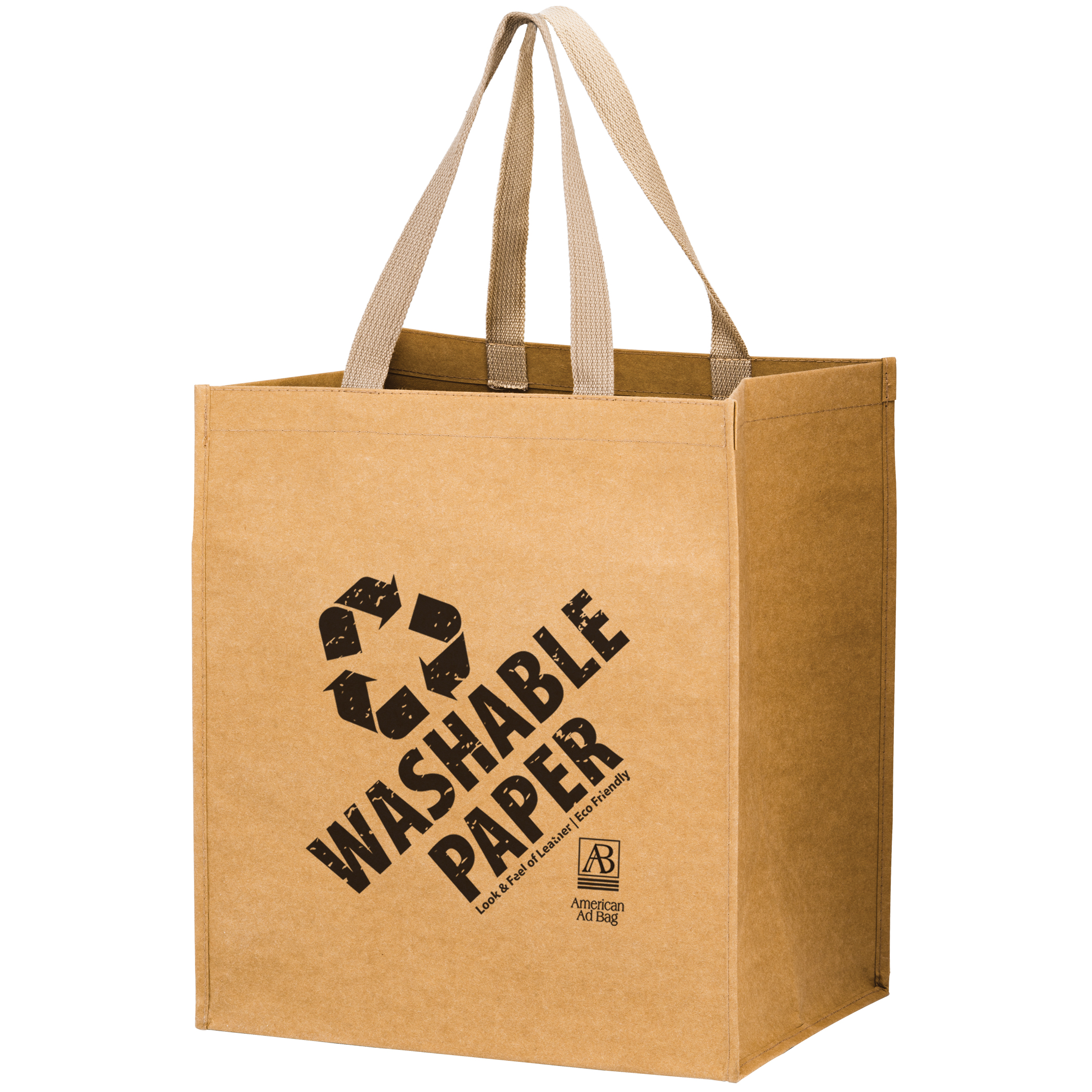 Washable Kraft Paper Grocery Tote 3