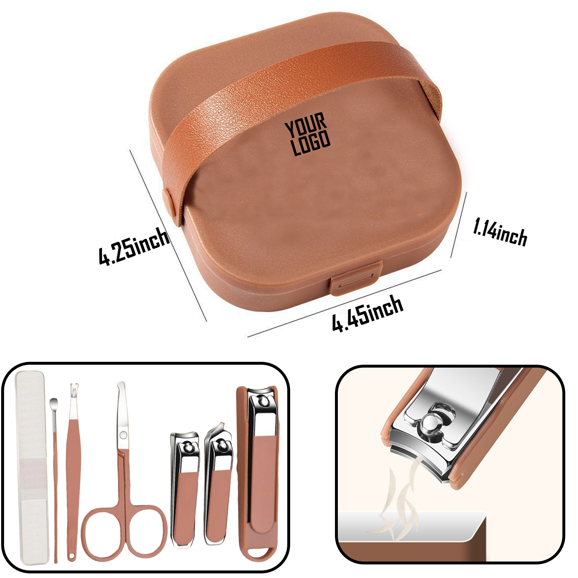 MOQ 20 PCS Anti-Splash Nail Care Tools 2