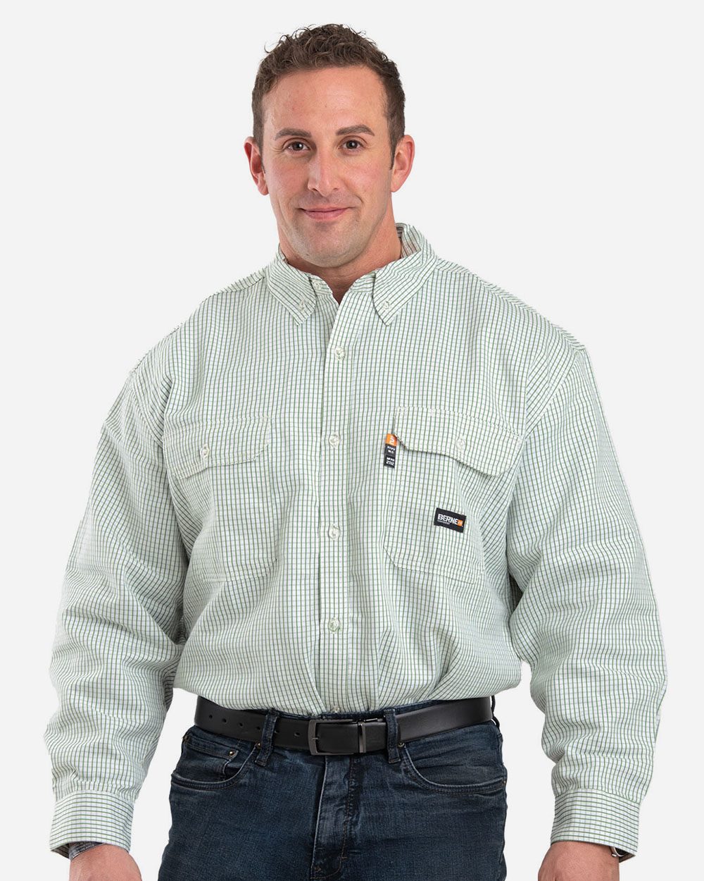 Men's Flame-Resistant Down Plaid Work Shirt - FRSH21 14