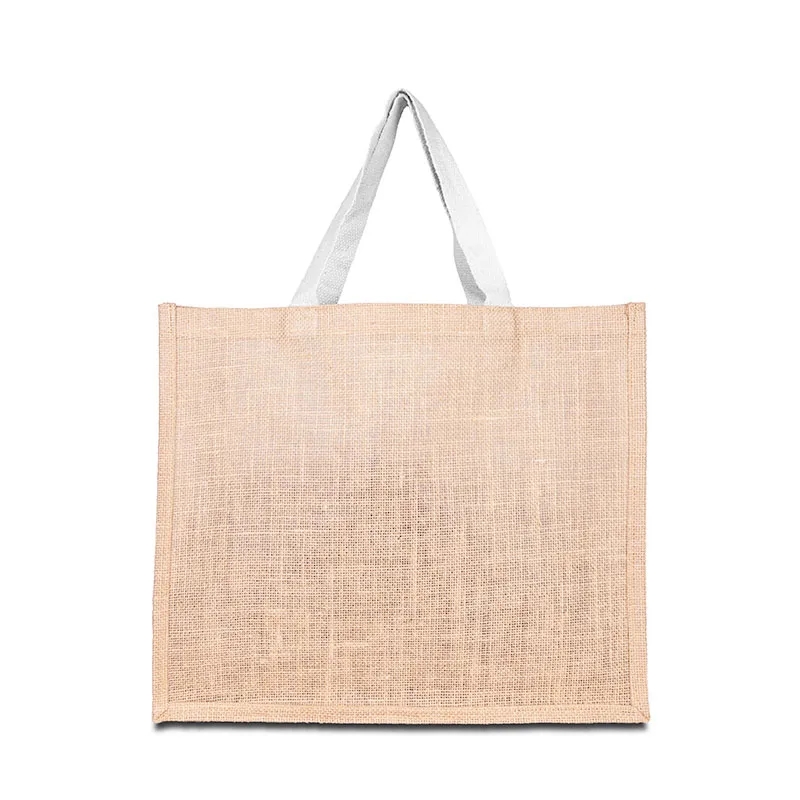 10oz. Jute Tote Bag with Cotton Webbing Handle 4