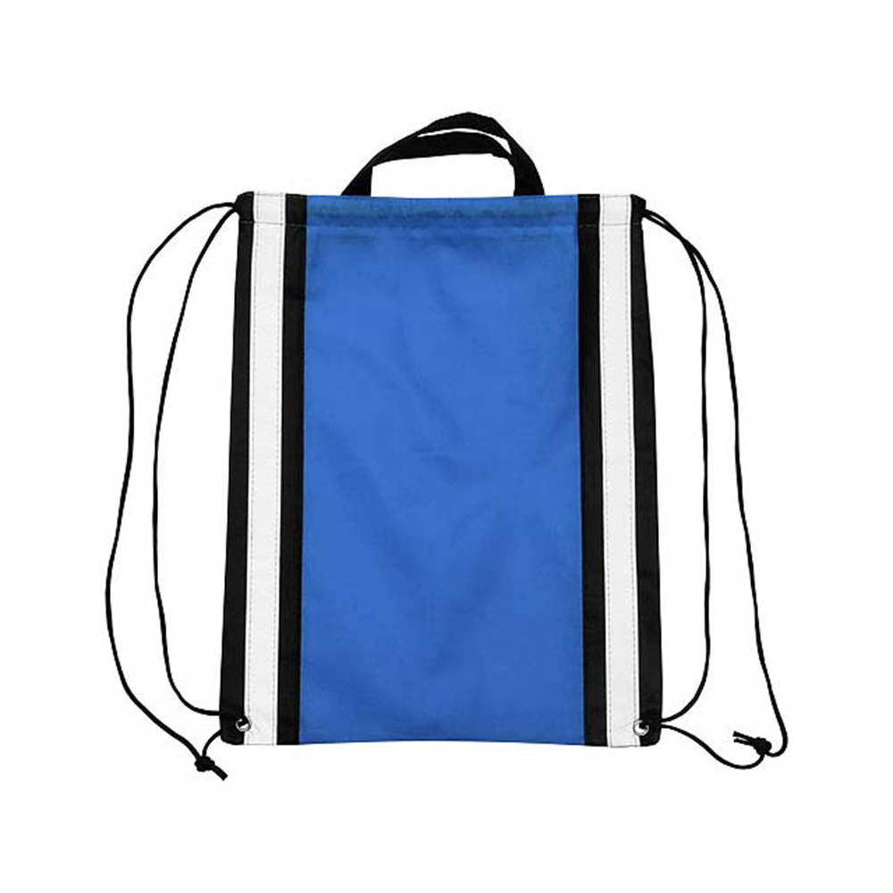 Vertical Reflective Drawstring Backpack Tote 20
