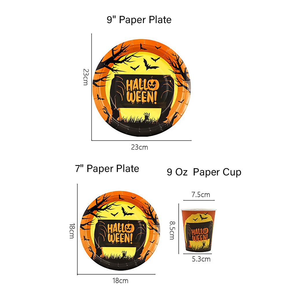 7'' Halloween Paper Plate 1