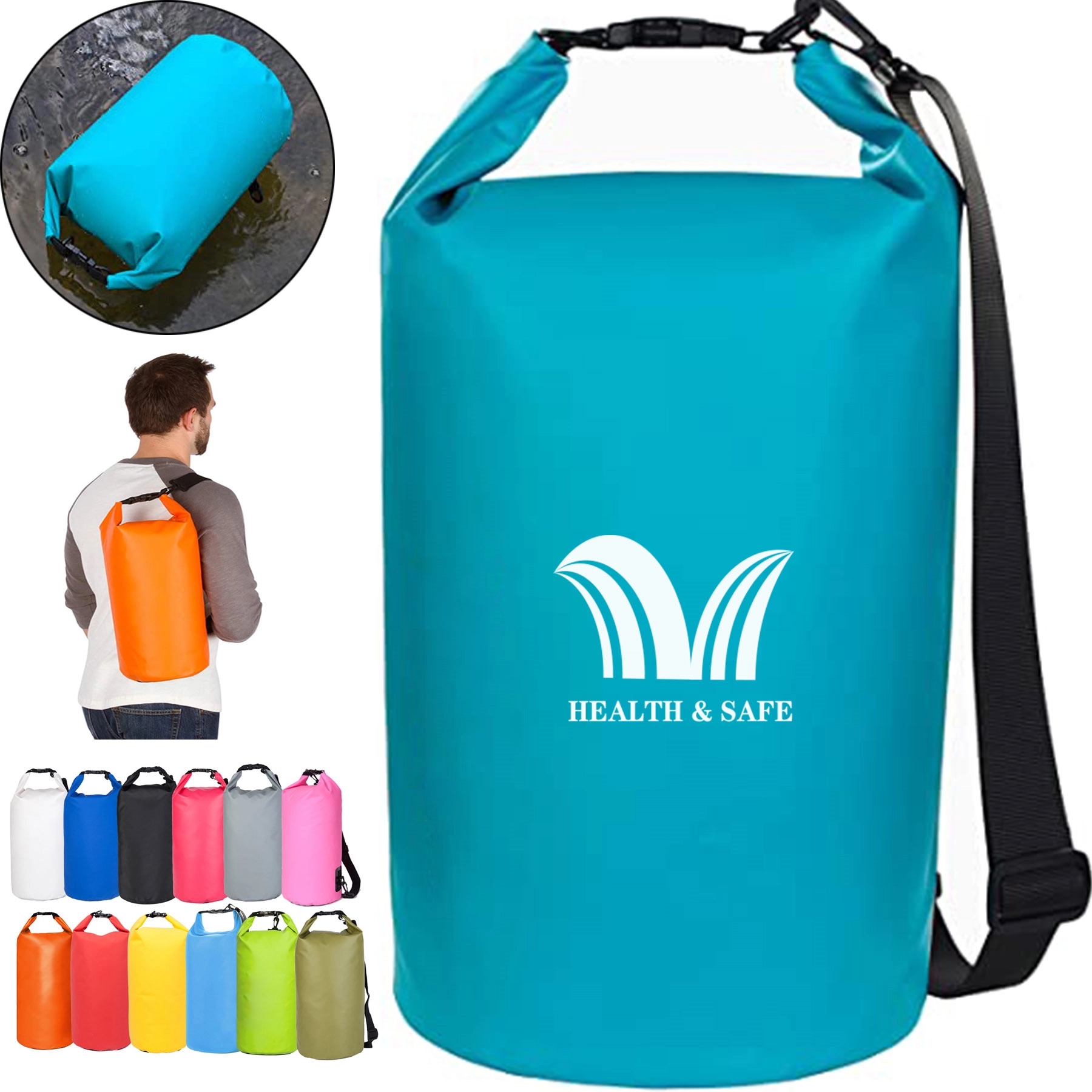 Waterproof Dry Bag for Kayaking, Beach, Rafting, Boating 10