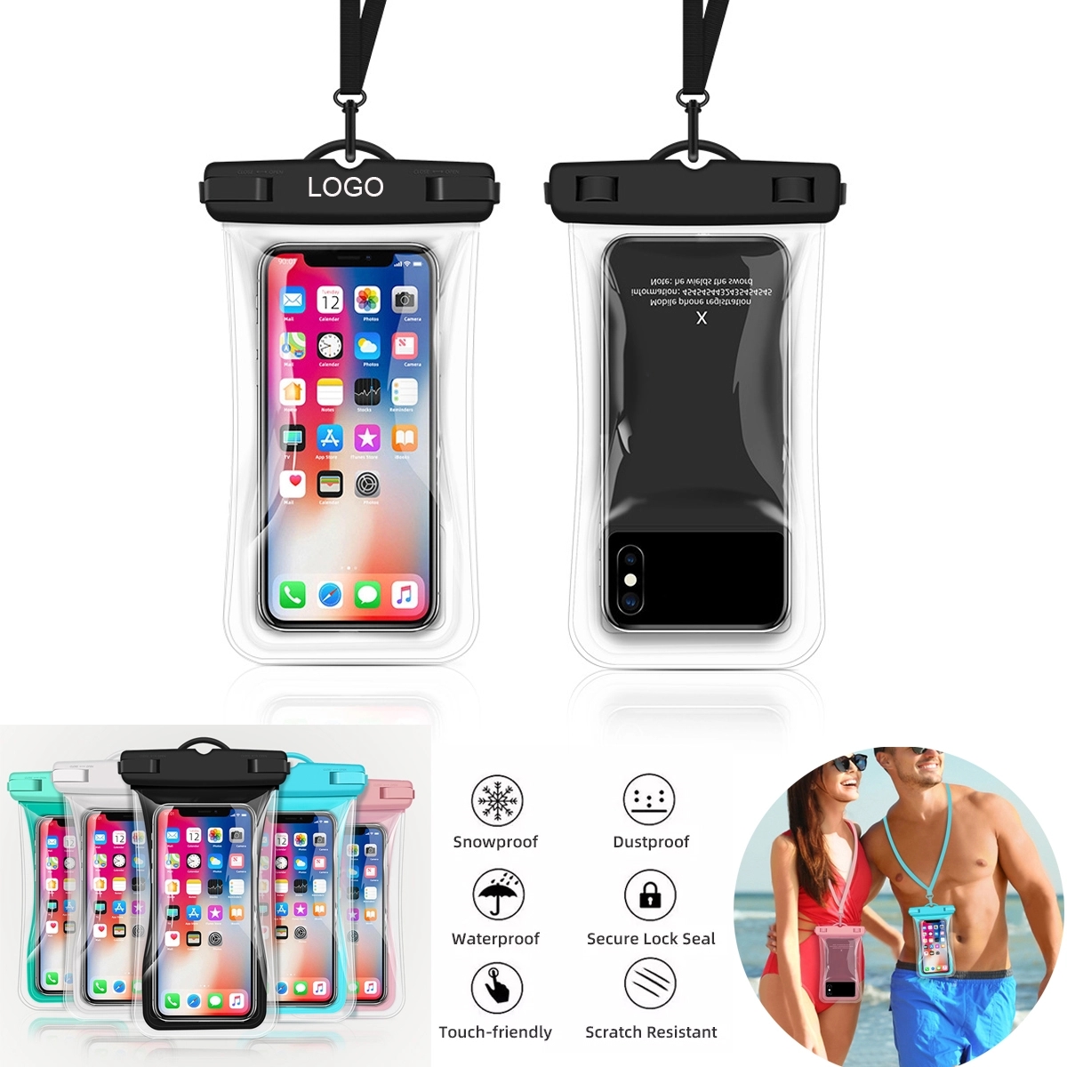 Floating Waterproof Phone Pouch With Lanyard 5