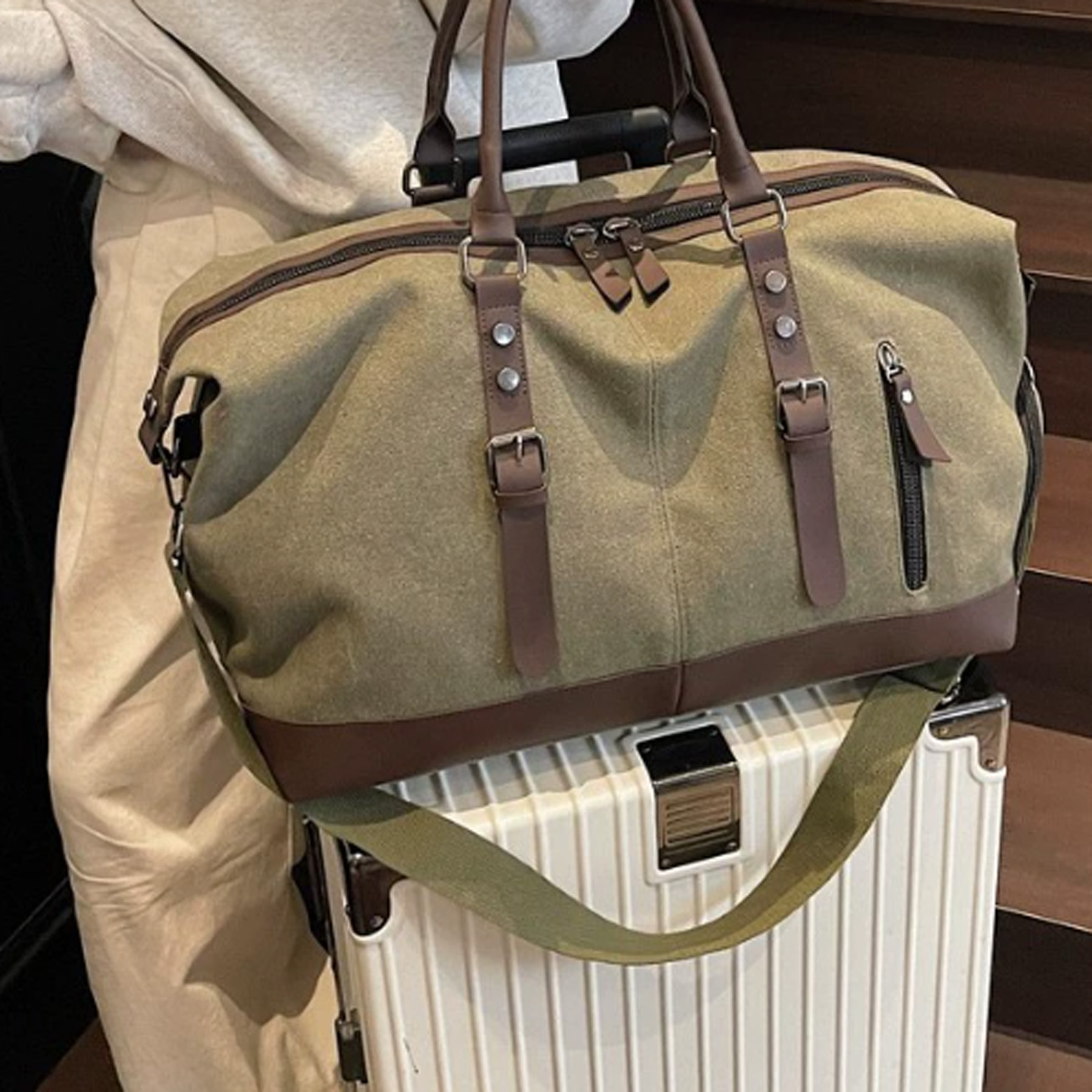 Canvas Travel Boarding Bag 4