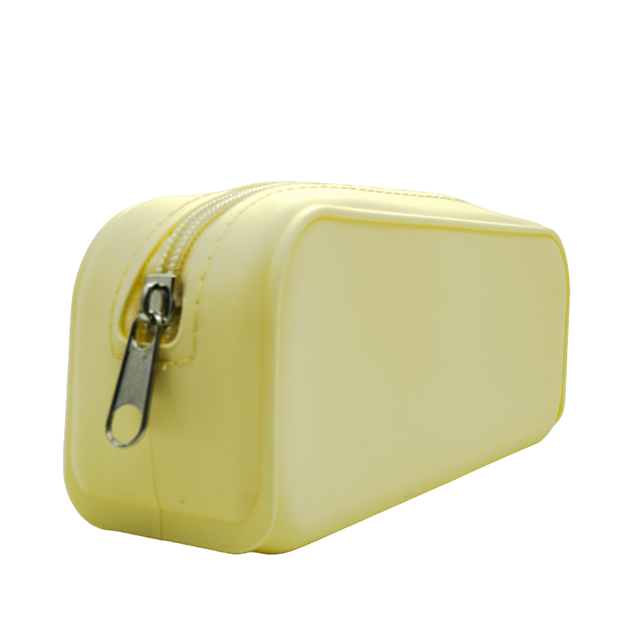 Silicone Square Stationery Pen Case With Metal Zipper 7.1" x 2.8" x 2" 6