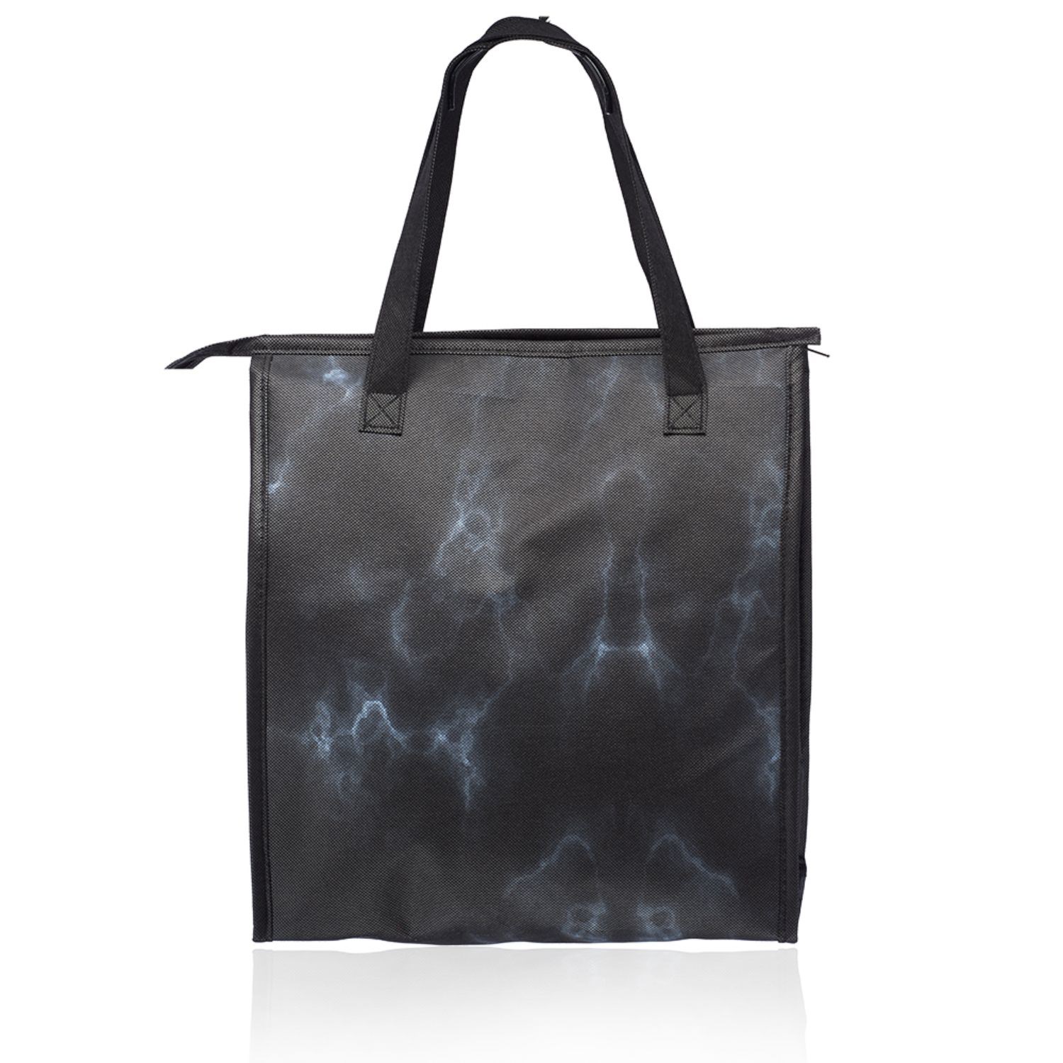 Marble Insulated Shopping Gusset Tote Bag (14.25" x 12.5" x 7.5") 2