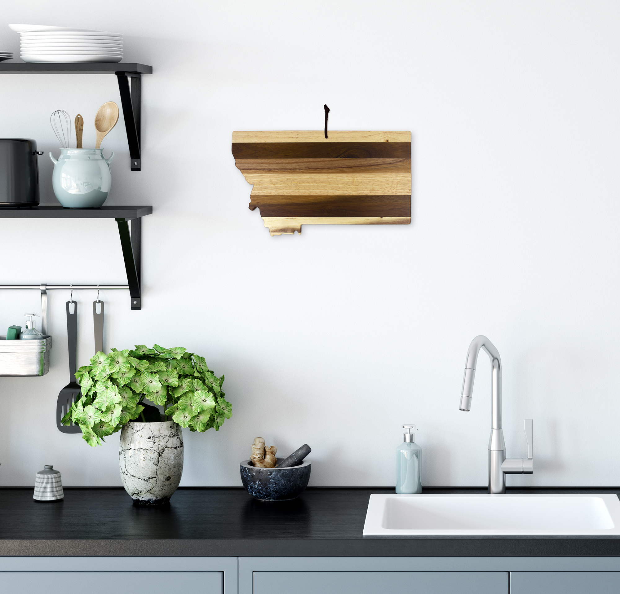 Rock & Branch® Shiplap Series Shiplap Montana Cutting & Serving Board 9