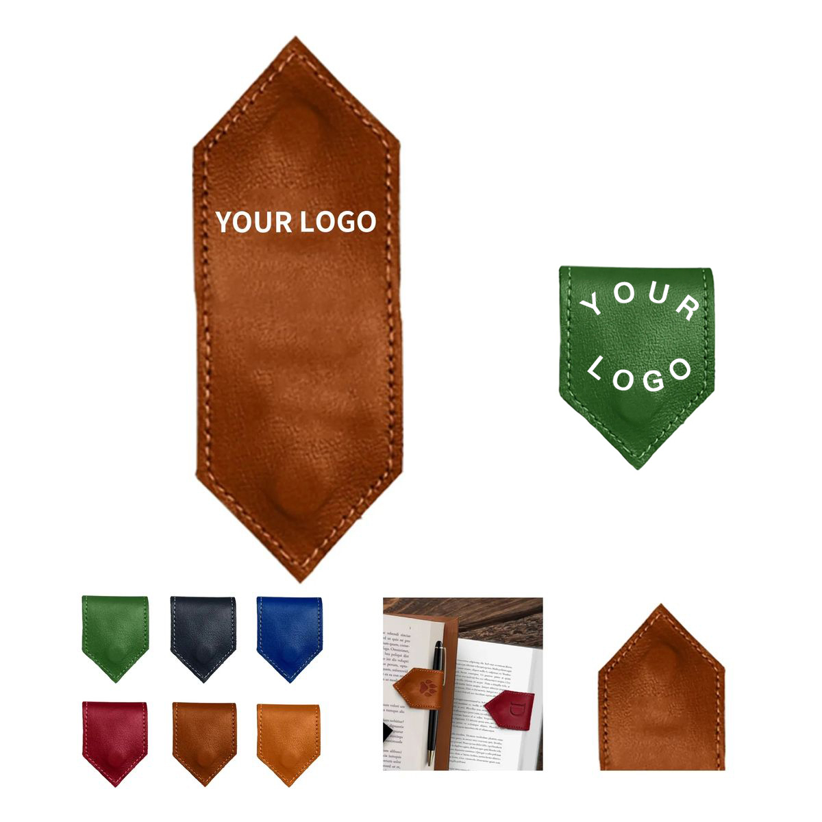 Slim Leather Bookmark for Study and Travel 2