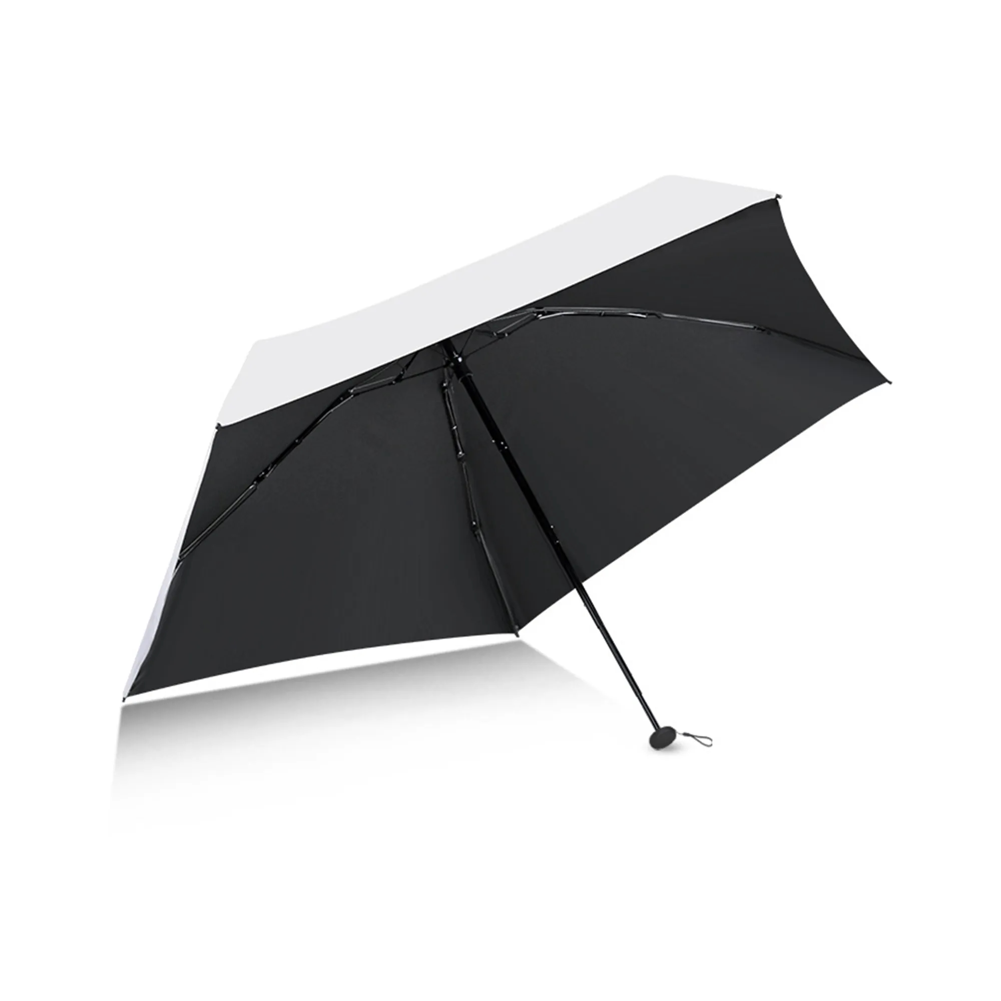 MOQ50 Mini Five-Fold Vinyl Folding Sun Umbrella 5
