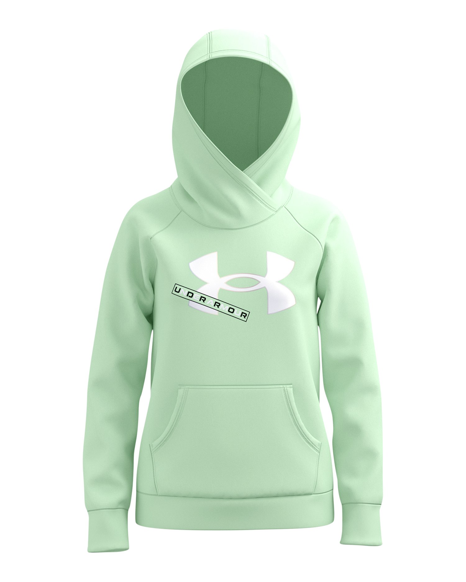 UA Rival Fleece Logo Girls' Hoodie 6