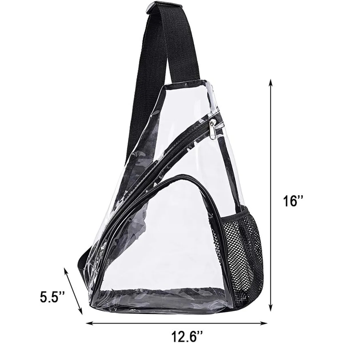 Stadium Approved Clear Shoulder Crossbody Backpack 3