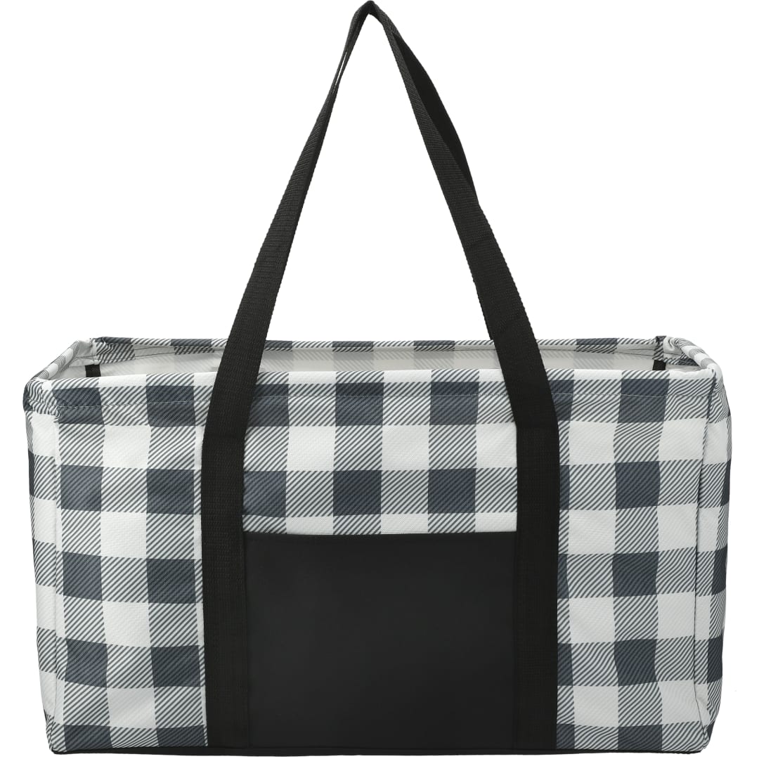 Buffalo Plaid Utility Tote 10