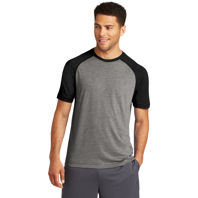 Sport-Tek PosiCharge Tri-Blend Wicking Raglan Tee. 112