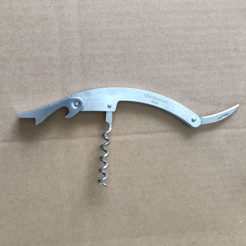 Stainless Steel Wine Opener /W Cutter Blade 2