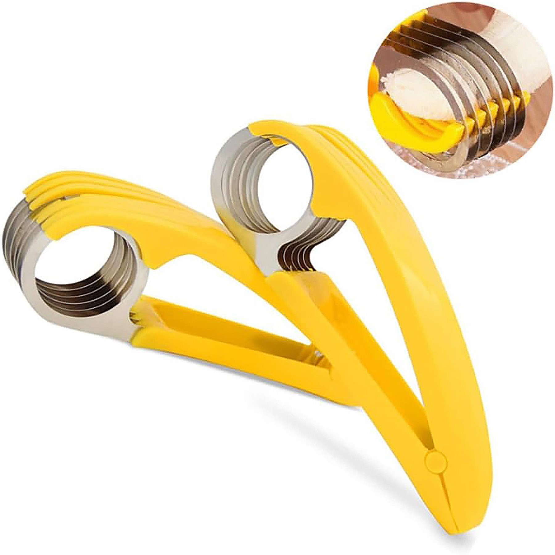 Stainless Steel Fruit Cutting Tool Banana Ham Slicer 2