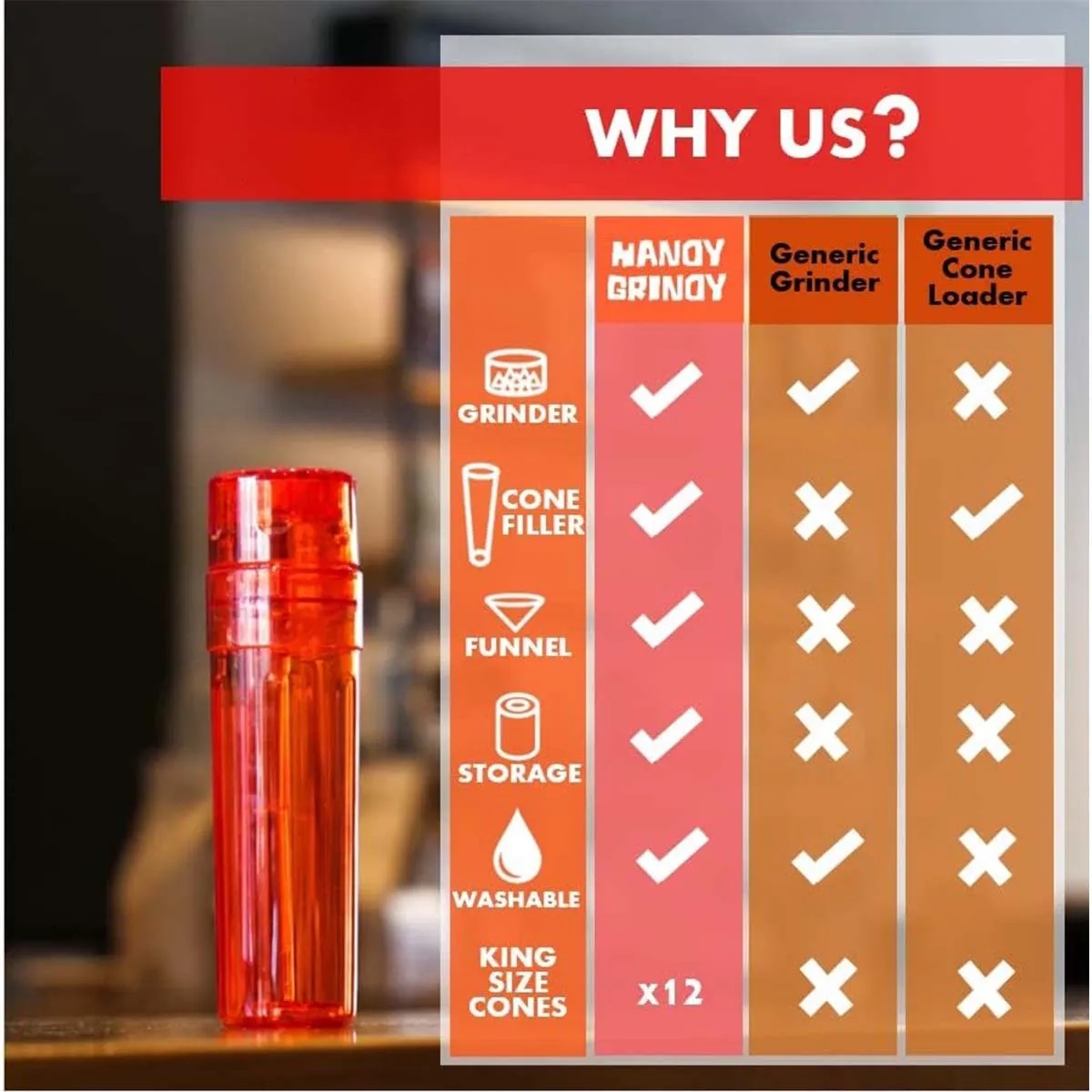 Multifunction Portable Plastic All-In-One Cigarette Grinde 6