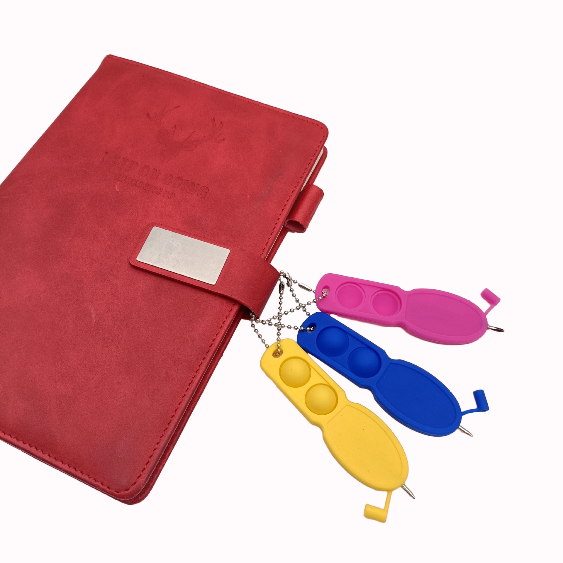 Push pop pen keychain 5