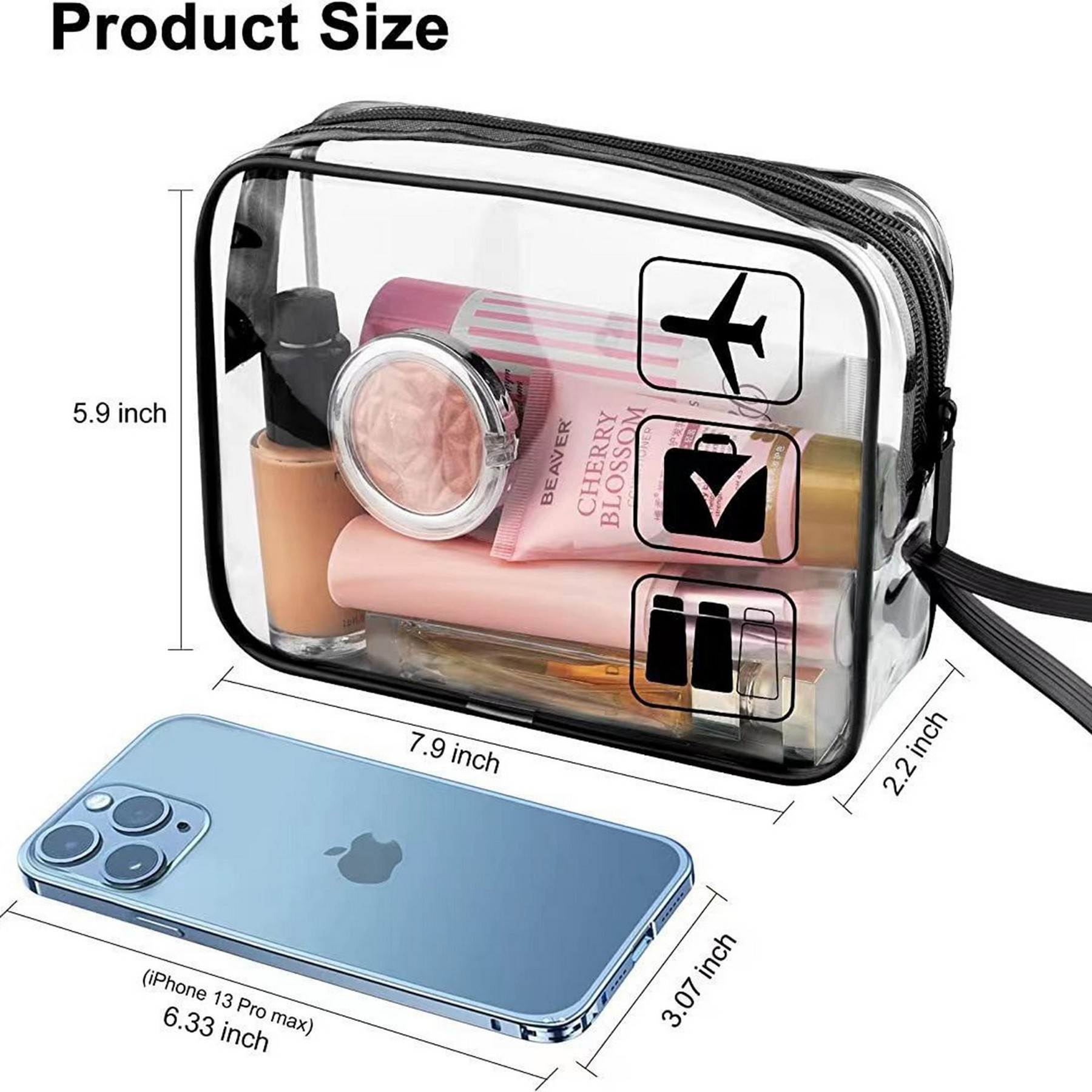 PVC Transparent Makeup Bag 2