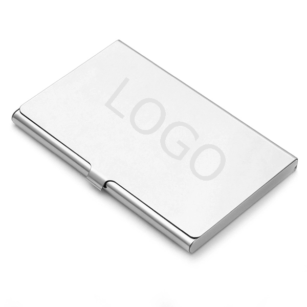 Polished Steel Engraved Business Card Holder 4