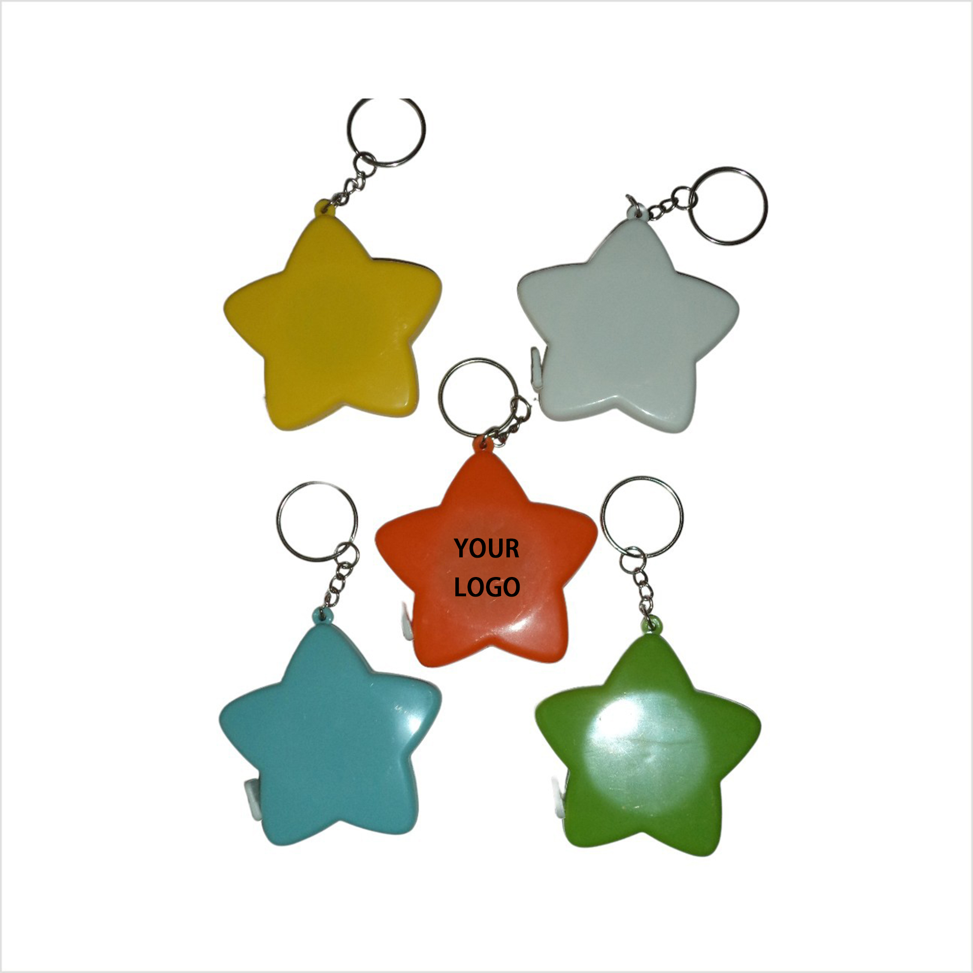 Star Shape Retractable Tape Measure Keychain 59" Tape 1
