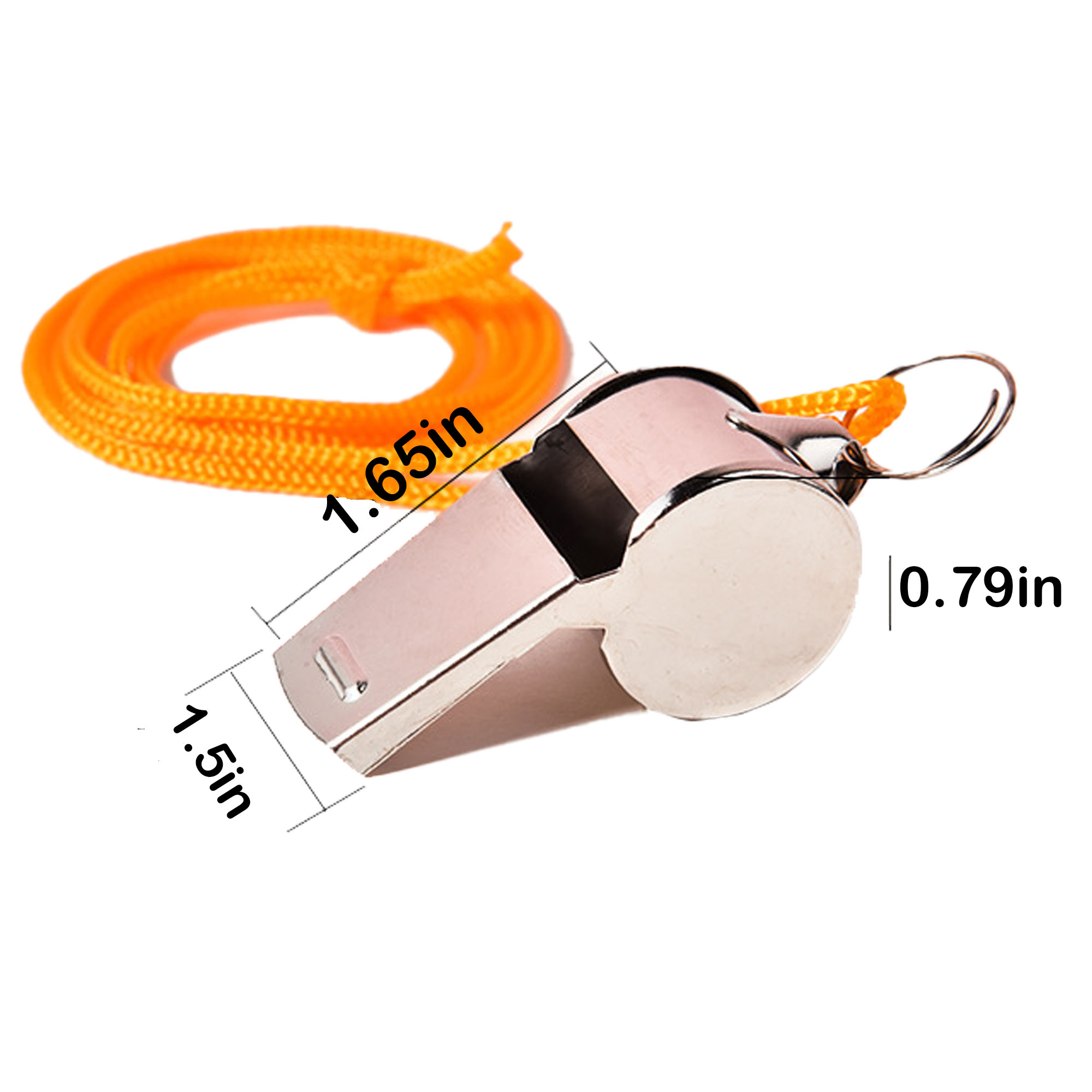 Metal Whistle With Lanyard 3