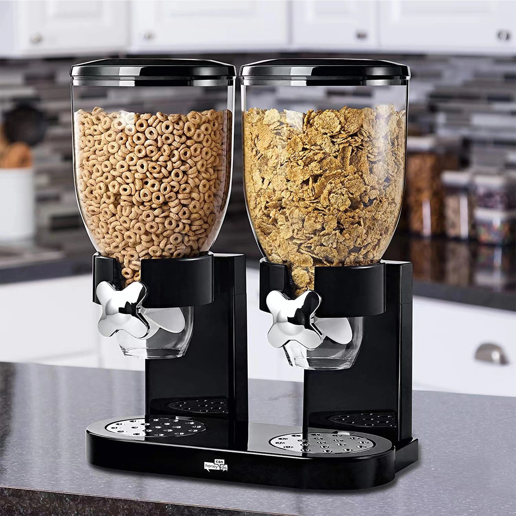 Home Daily Use Double Cup Cereal Dispenser Separator 4