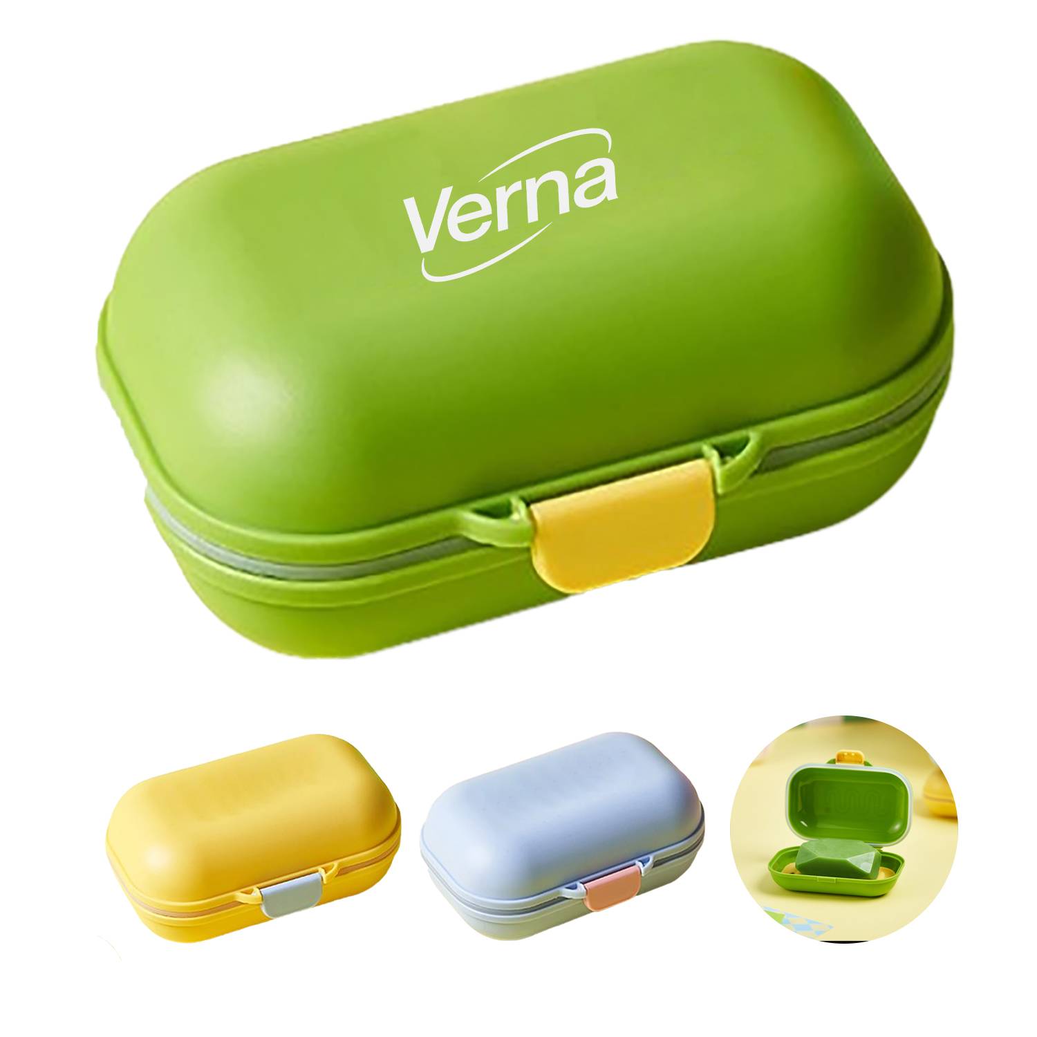 Portable Plastic Soap Box w/ Drain Tray 2