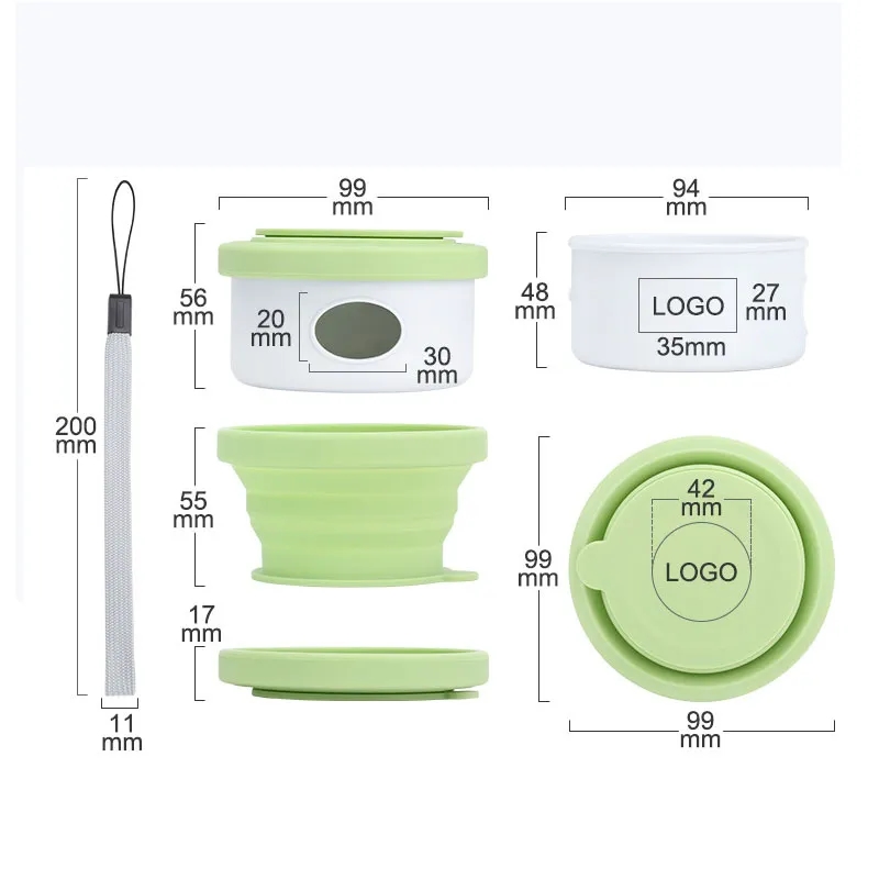 150ml Portable Bowl With Garbage Bag Case 7