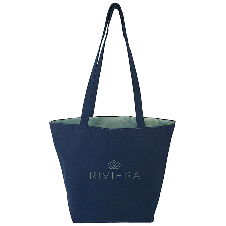 Reversible Colored Cotton Tote 24